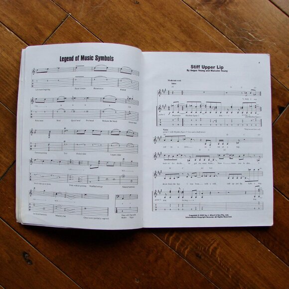 AC/DC Stiff Upper Lip Guitar Tab Tablature Edition Sheet Music Book - Picture 4 of 8
